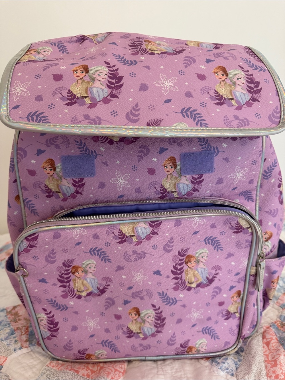 Disney Purple Frozen Anna & Elsa Kids Backpack